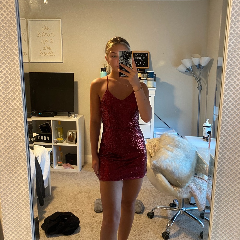 Red dress